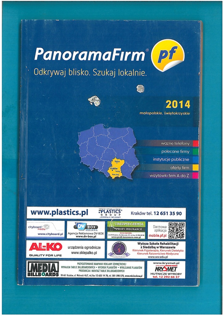 KSIĄŻKA TELEFONICZNA PANORAMA FIRM MAŁOPOLSKIE 014