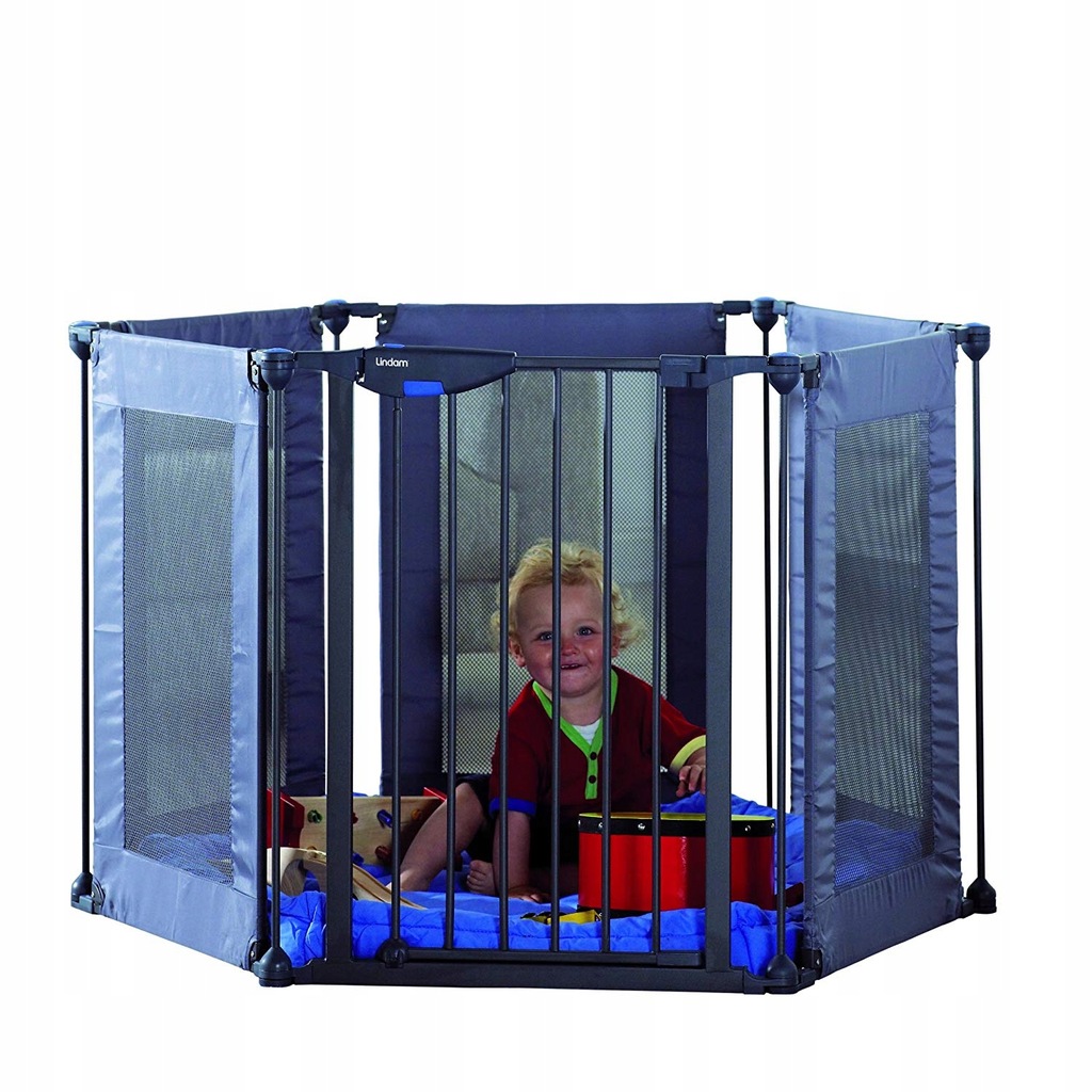 KOJEC 6-KĄTNY BARIERKA 2W1 LINDAM 44373 SZARY SAFE