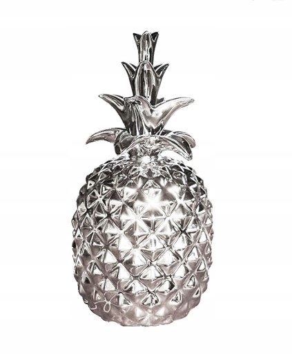 Ananas ceramiczny srebrny