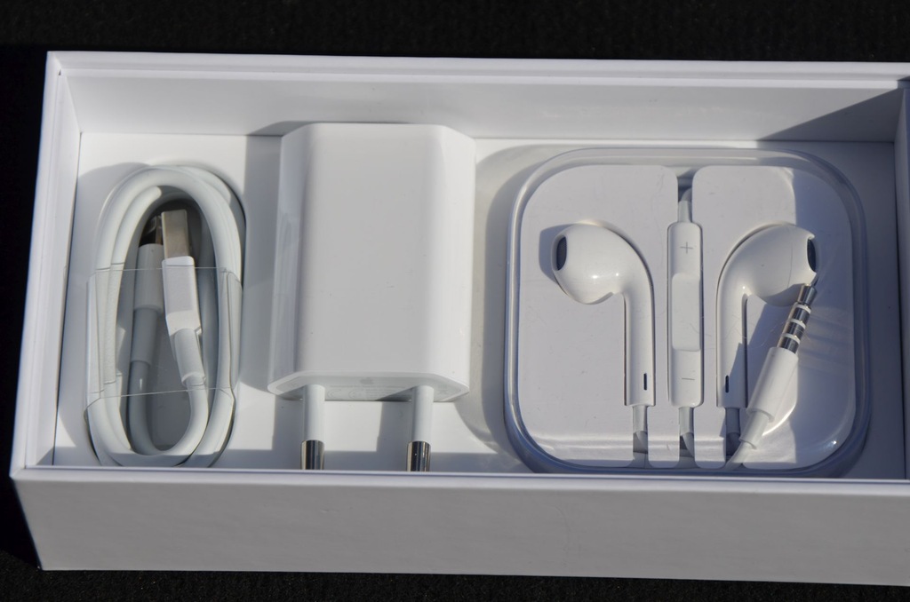 Pudełko ładowarka słuchawki kabel iPhone 6s 7 oryg