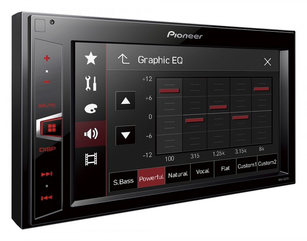 Pioneer MVH-AV180 Radio  USB, Aux-in, bez CD 2-DIN