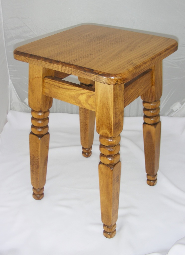 Taboret podtaczany bukowy kolor brunat 22-05 PROMO