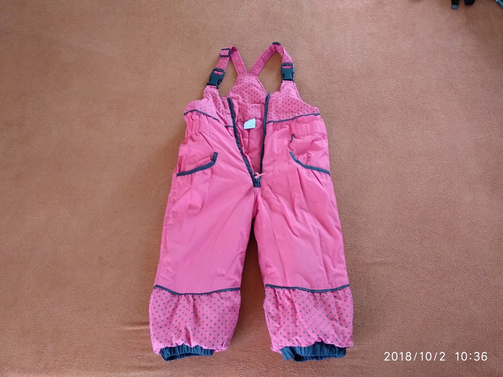 Spodnie zimowe, narciarskie rozmiar 92