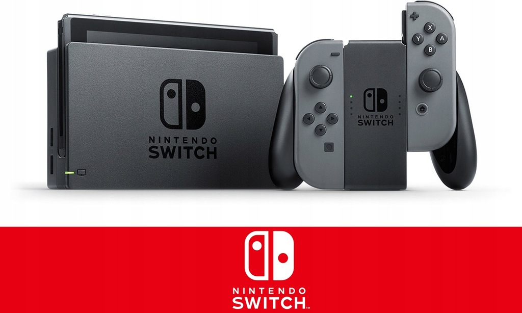 OUTLET Nintendo Switch Grey JoyCon WiFi NFC 7684436934 oficjalne