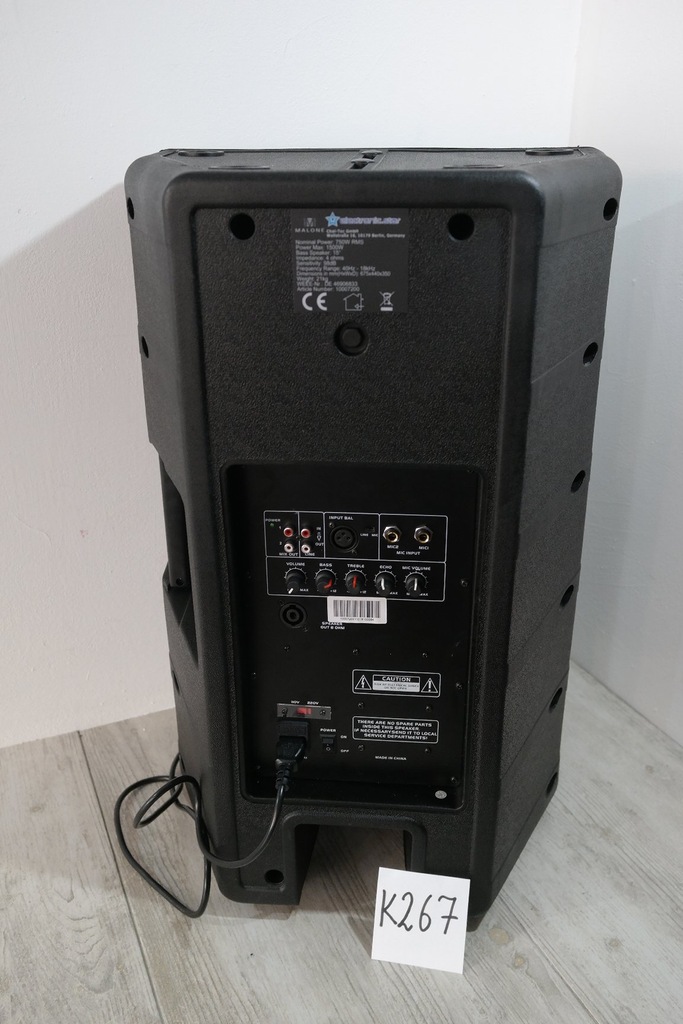 Enceinte Concert Malone Voies Paire Enceintes Actives Auna 750W