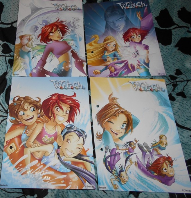 Karteczki Witch  tzw. brokatowe A5, 4 szt. b