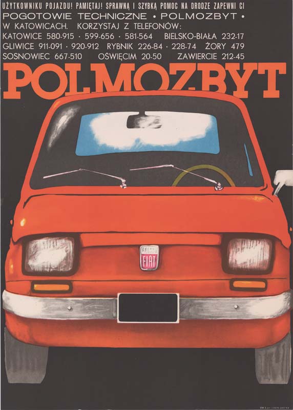 plakat M. Mosiński 1976 POLMOZBYT Katowice