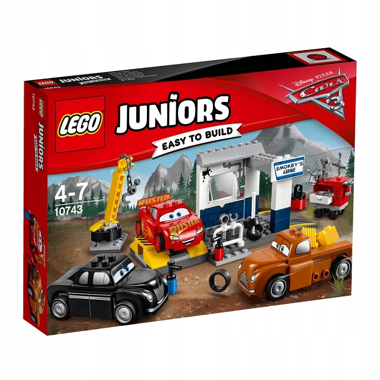 LEGO JUNIORS CARS 10743 WARSZTAT SMOKEY`EGO K-CE