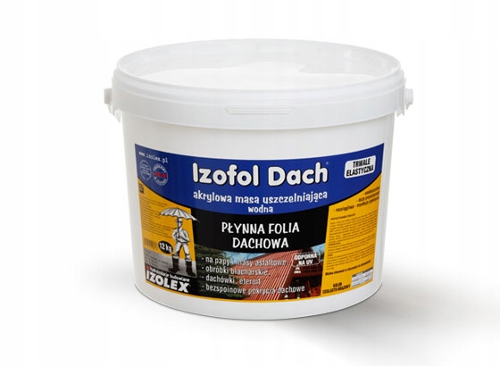 Izofol Dach folia w płynie na papy, blachy 4 kg