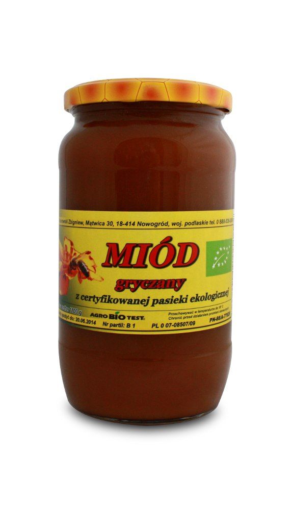 Miód Gryczany Bio 1100 g - Miody Sznurowski Eko