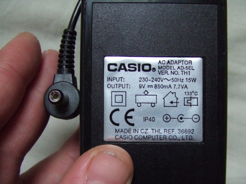 Oryginalny zasilacz Casio do keyboardów - 9V