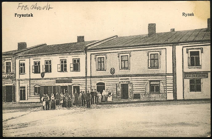 Frysztak, Rynek, stara pocztówka