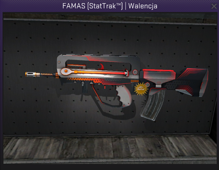 FAMAS WALENCJA STATTRAK VALENCE CS GO skin