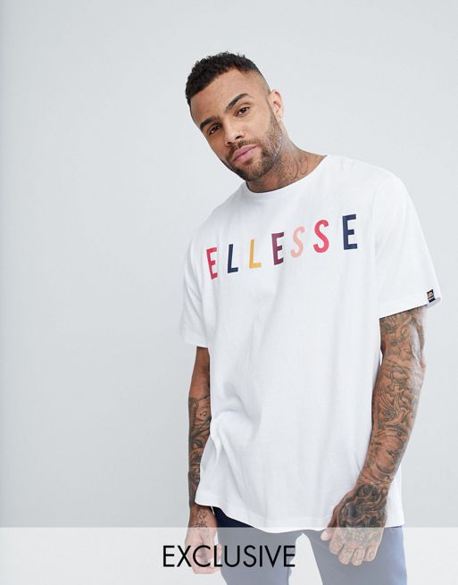 AIN09-1A ELLESSE OVERSIZE T-SHIRT KOSZULKA LOGO S