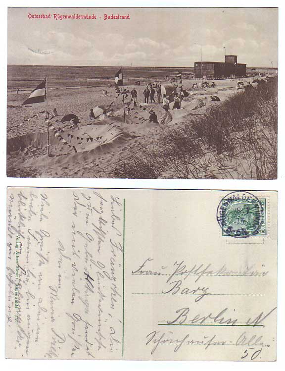 Darłówko, Rugenwaldemunde, 1913r.,  -730