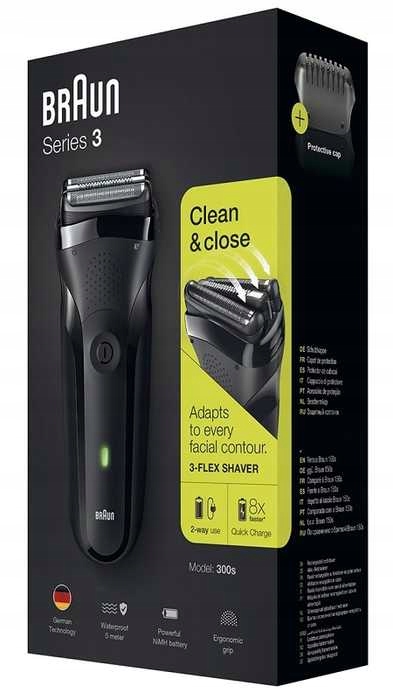 AKUMULATOROWA GOLARKA BRAUN 301s Series 3 CZARNA - 7600025503 ...