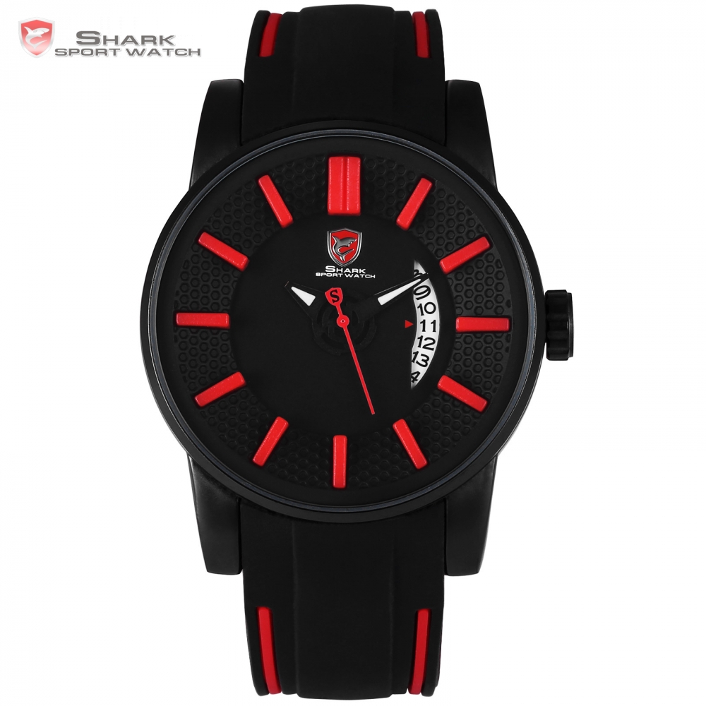 Szary Shark Rafa Sport Watch Red 3D S2102