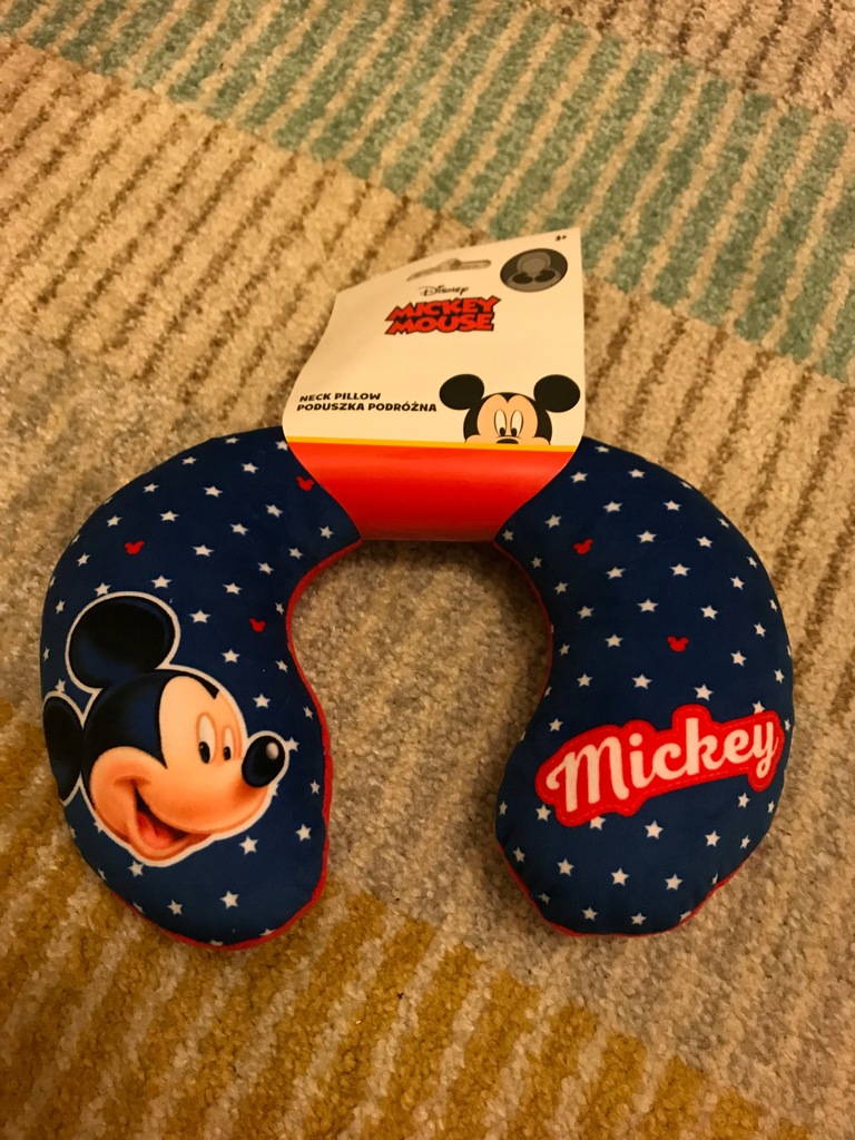 poduszka podróżna na kark rogal Disney Mickey