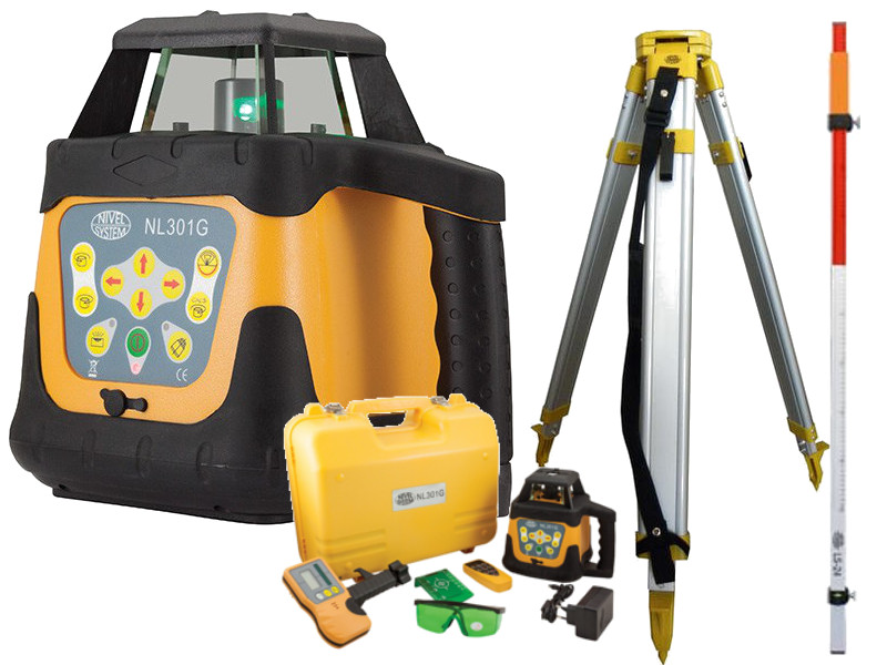 NIVEL SYSTEM NL301G NIWELATOR LASEROWY SET ZIELONY