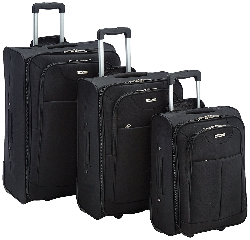 WALIZKA LUGGAGEZONE CZARNA 3 W ZESTAWIE