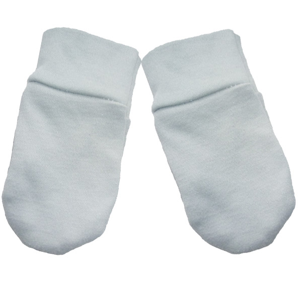 Rękawiczki niedrapki dla noworodka łapki szare