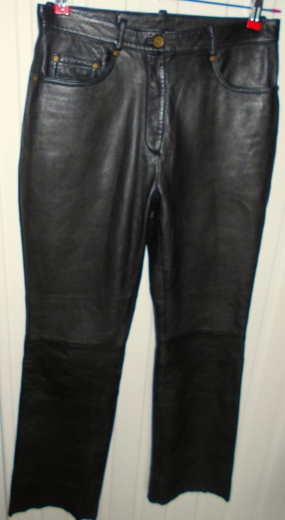 TRADER Jeans Company spodnie skóra naturalna 40 L