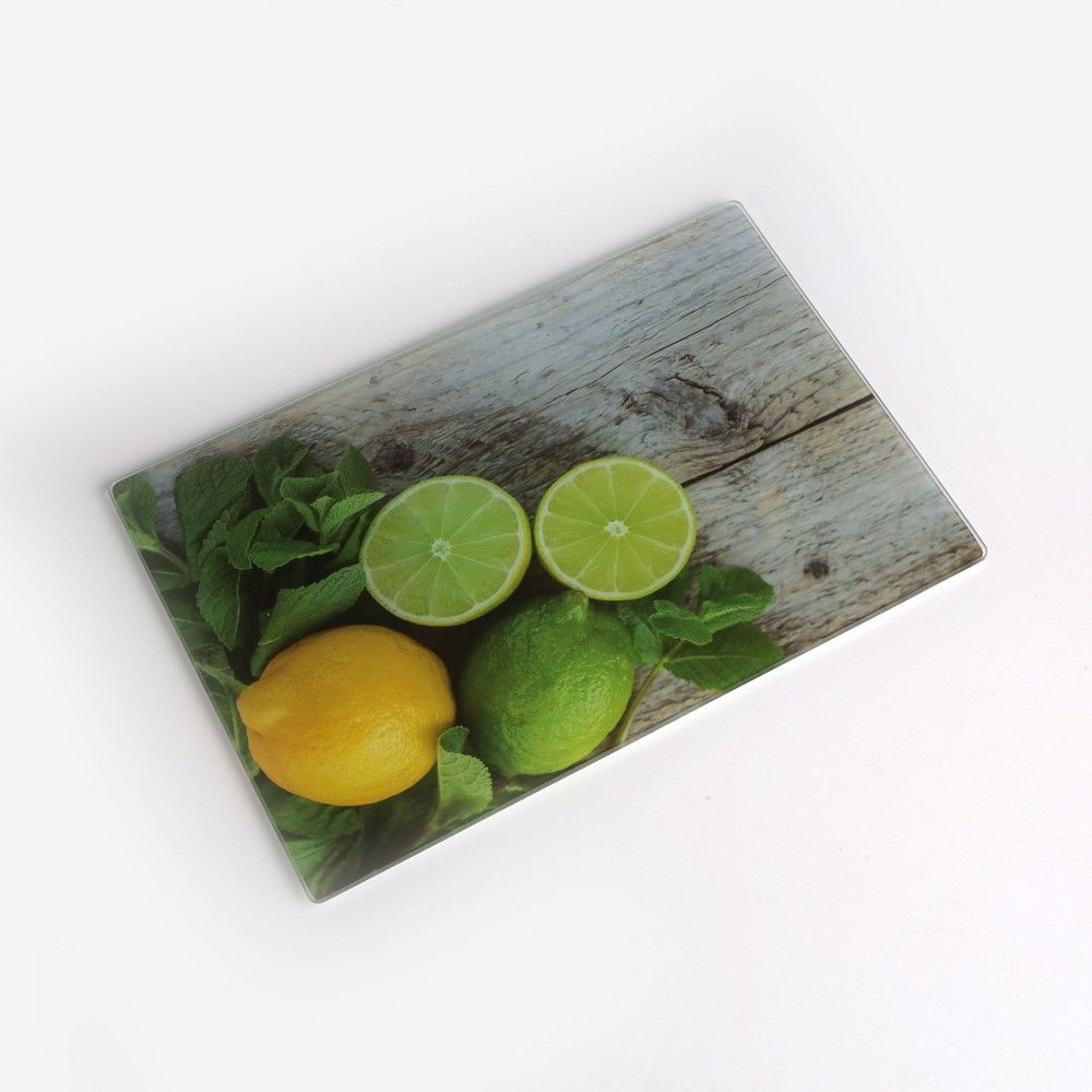 DESKA DO KROJENIA SZKLANA HARTOWANA 30x20 LIMONKA