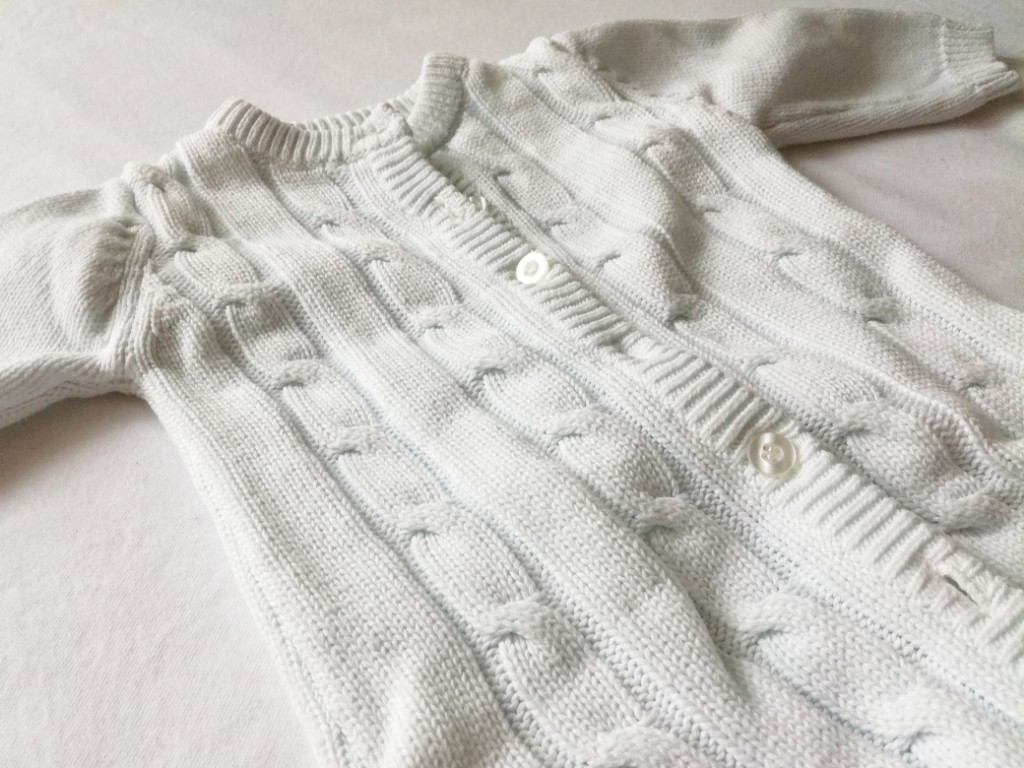 Pajacyk tkany, ciepły sweterkowy Cubus r.62