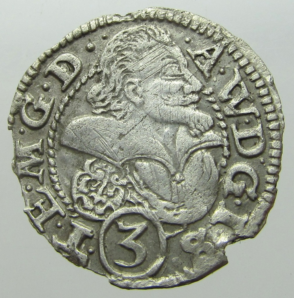 Śląsk Adam Wacław 3 Krajcary 1611 r. Cieszyn 7306663601 oficjalne