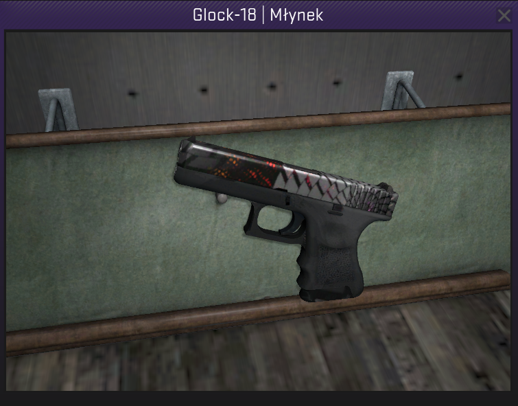 CS GO skin GLOCK-18 MŁYNEK GRINDER lu