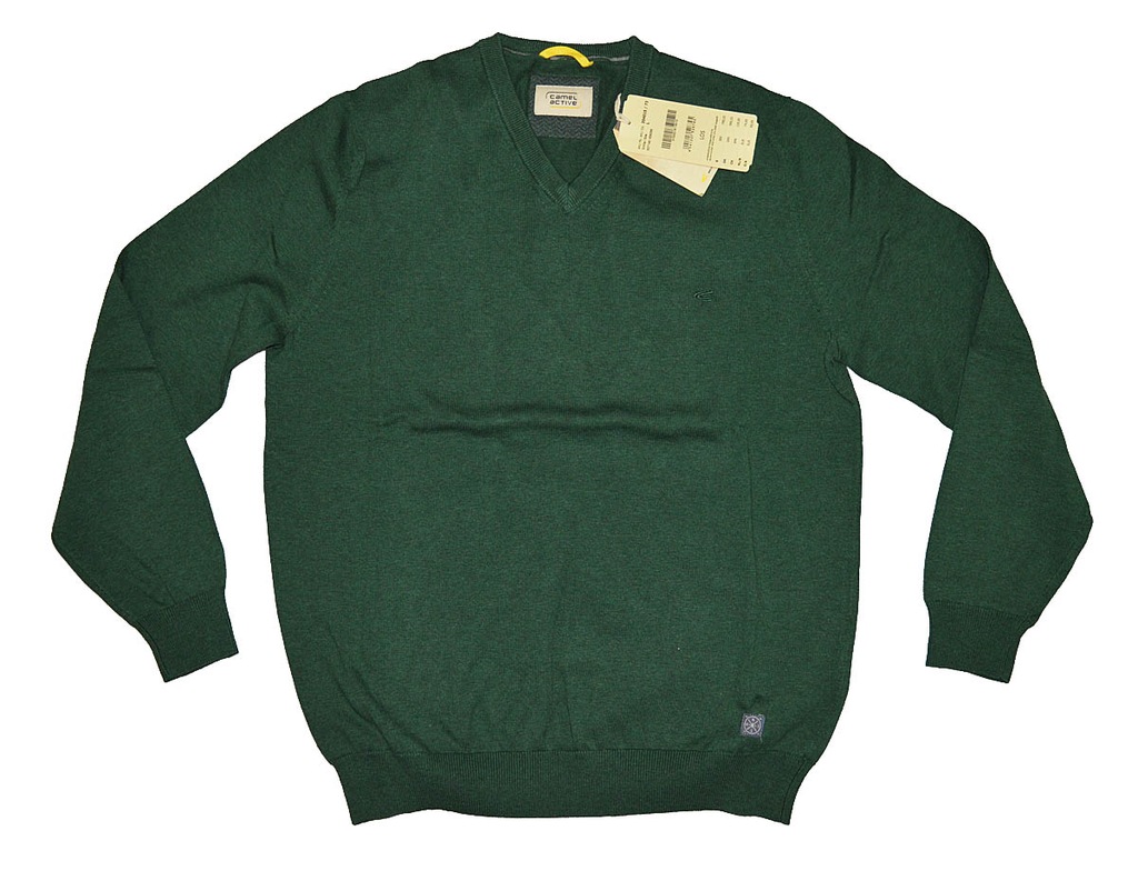 CAMEL ACTIVE V-NECK sweter bawełna 354015/73 S