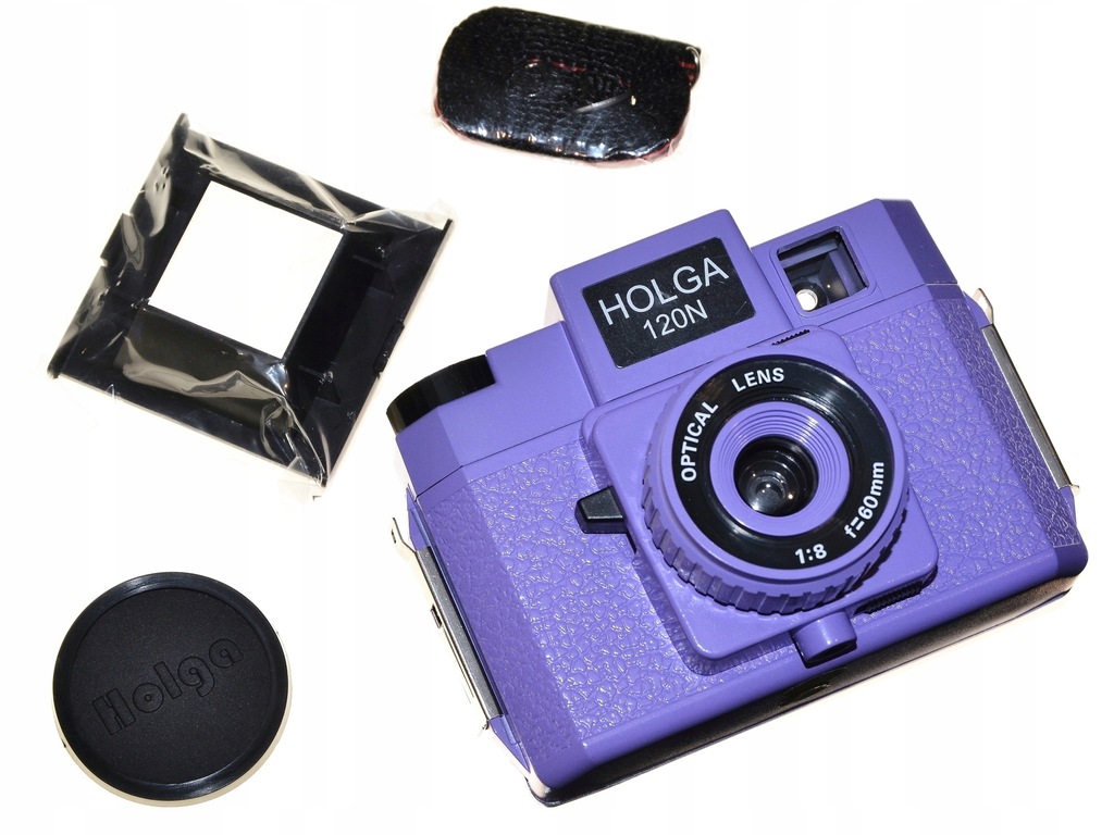 Holga 120 N aparat 6x6 tradycyjny zdjęcia - fiolet