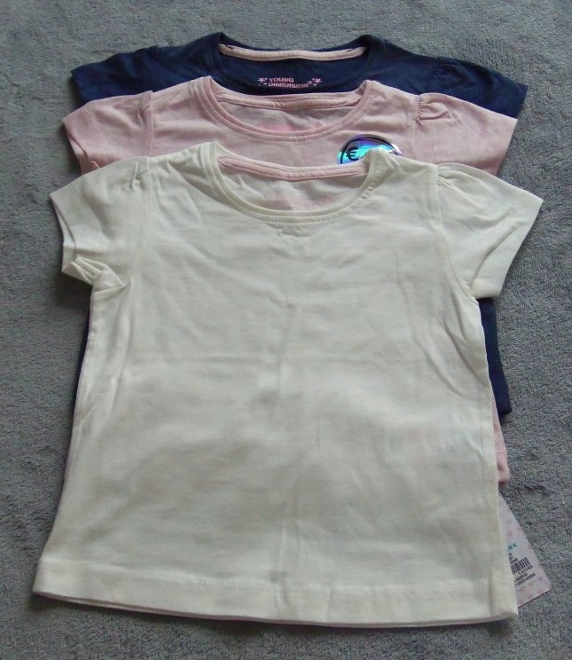 Primark 3pak koszulki dla dziecka 3-4 lat 104cm