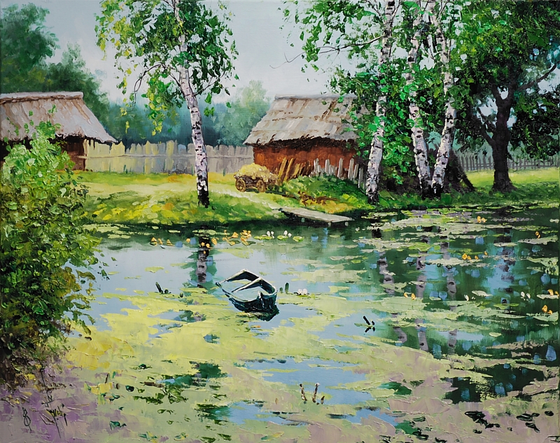 JACART - WIOSNA, CHATA RYBAKA, ŁÓDKA, BRZOZY, BCM