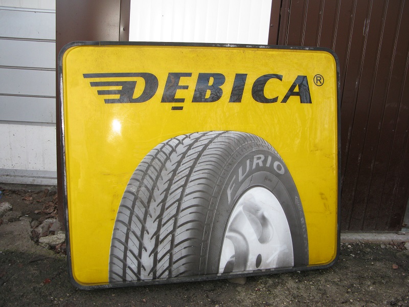 PLAFON BANER REKLAMA ŚWIETLNA OPONY DĘBICA