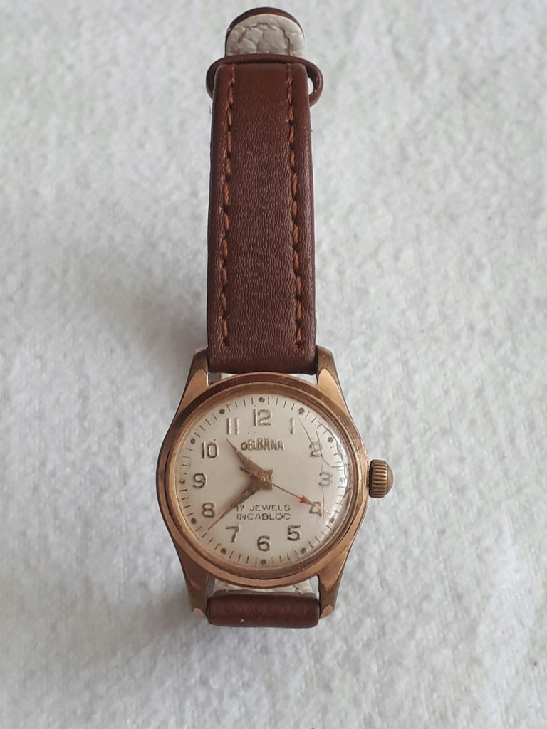 DELBANA zegarek damski ZŁOCONY (1062)