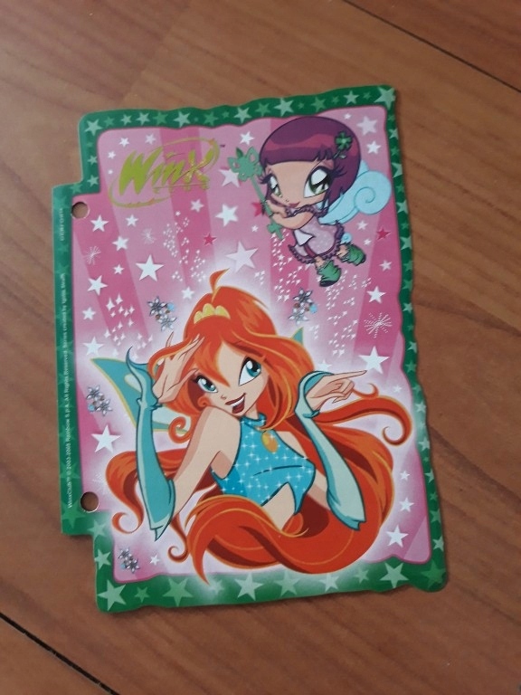 wkłady do segregatora karteczki WINX różne