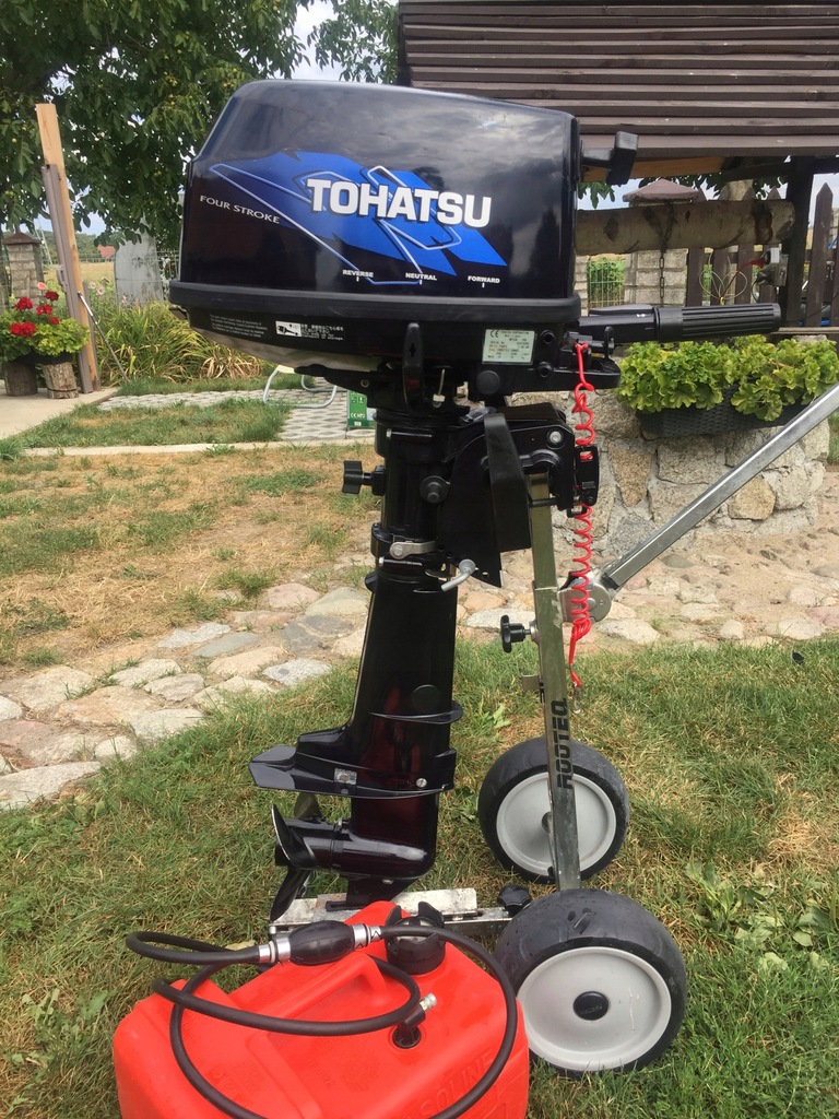 silnik zaburtowy Tohatsu 5 PS + ponton AWN