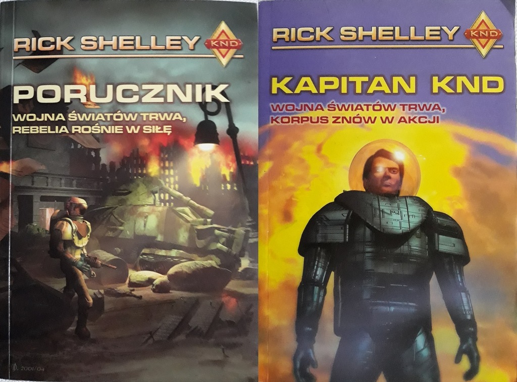 PORUCZNIK, KAPITAN KND Rick Shelley 2 książki