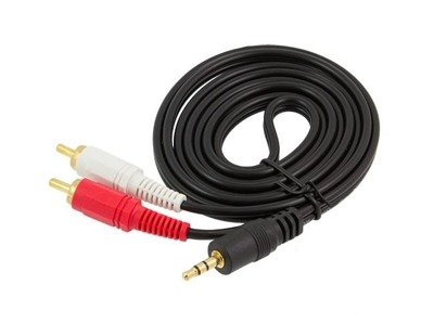 KABEL PRZEWÓD AUDIO JACK 3,5mm 2x RCA CINCH 1,5M