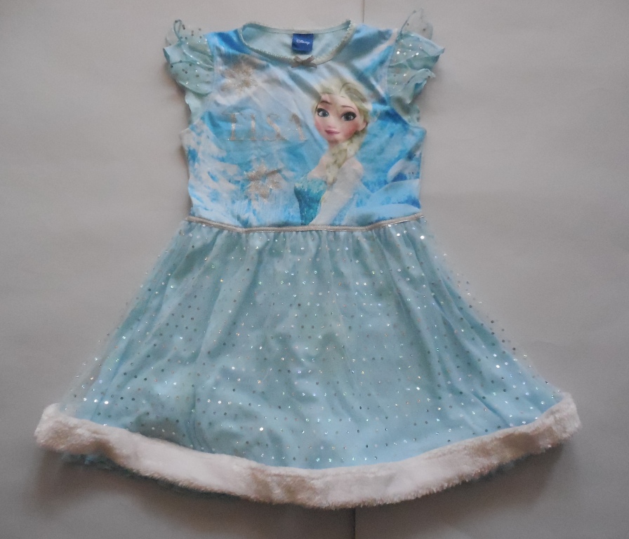 Frozen Kraina Lodu Elsa Sukienka z Futerkiem 8 lat