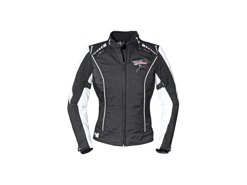 KURTKA TEKSTYLNA PROBIKER DAMSKA CZARNO/BIAŁY - 40