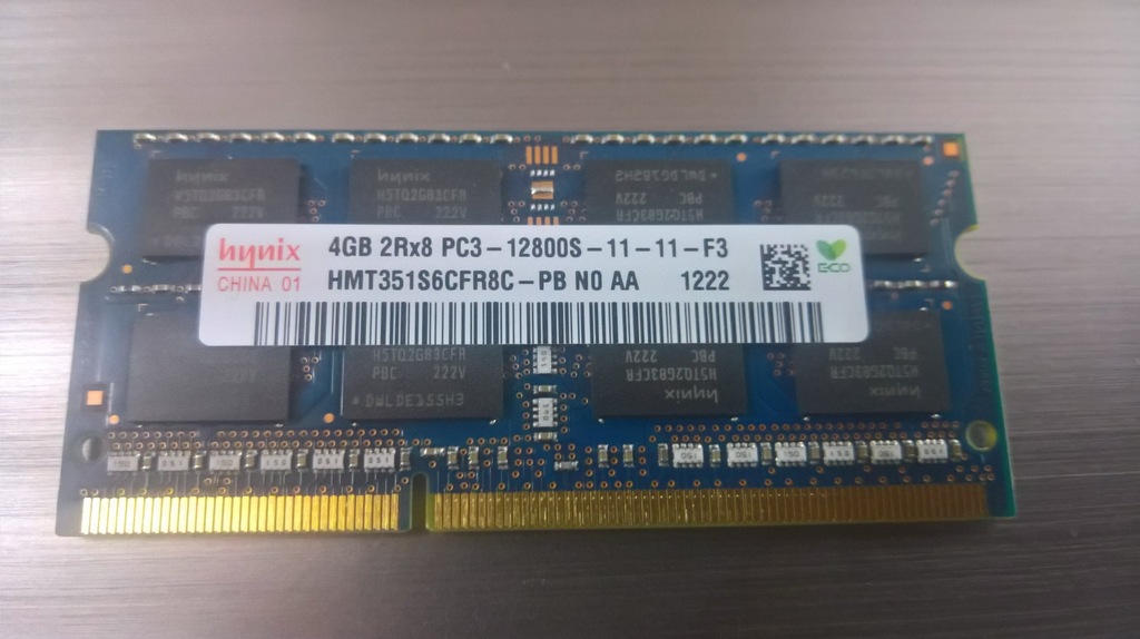 Pamięć RAM Hynix 4GB DDR3 1600MHz 2Rx8 PC3-12800s