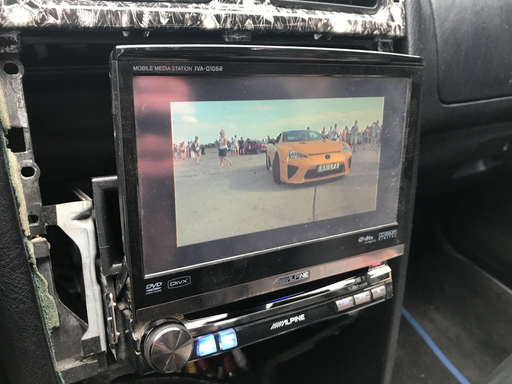 ALPINE IVA-D106R DVD RADIO 1DIN EKRAN WYSUWANY