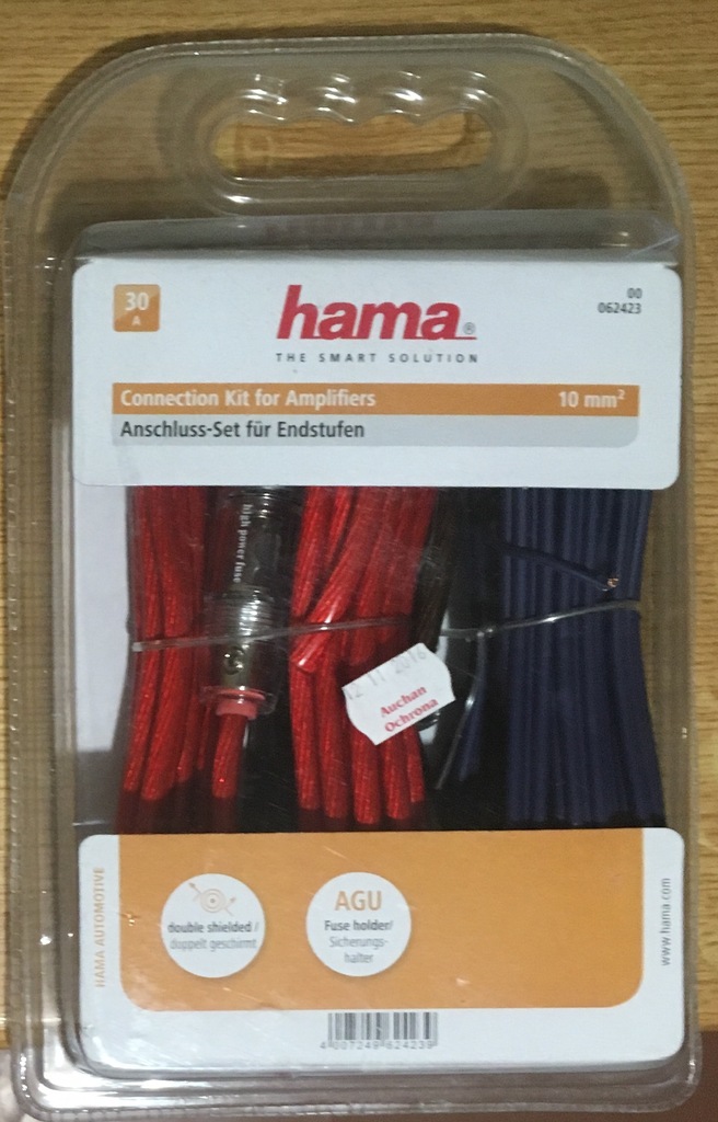 Hama Power Kit Anschluss Kabel Set 10mm² Kit Car HiFi Verstärker