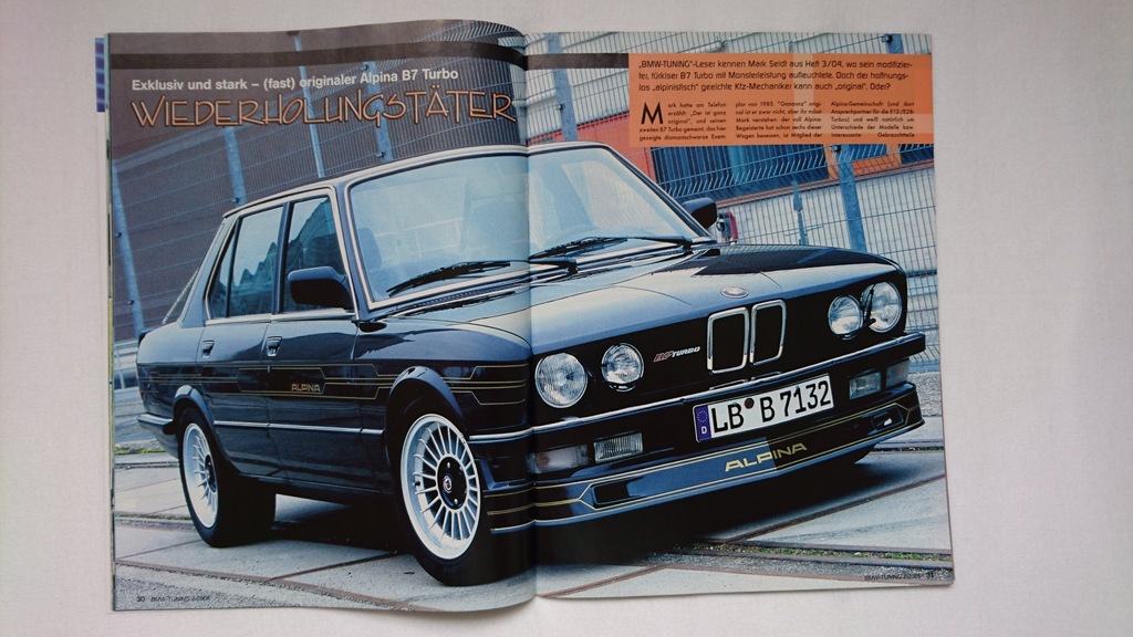 Niemieckie gazety BMW TUNING hartge alpina m3 m5