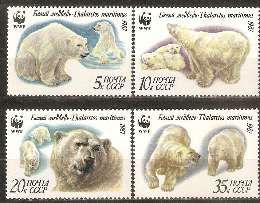 && ZSRR Mi 5694-97 - niedźwiedzie