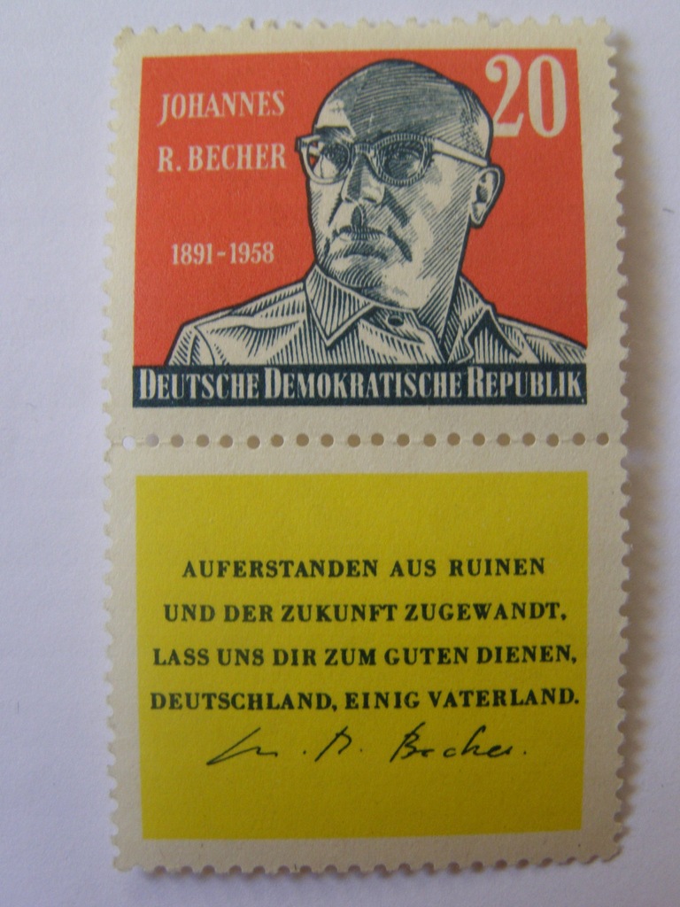 NRD - J.Becher - pisarz - Mi. 732 przywieszka **