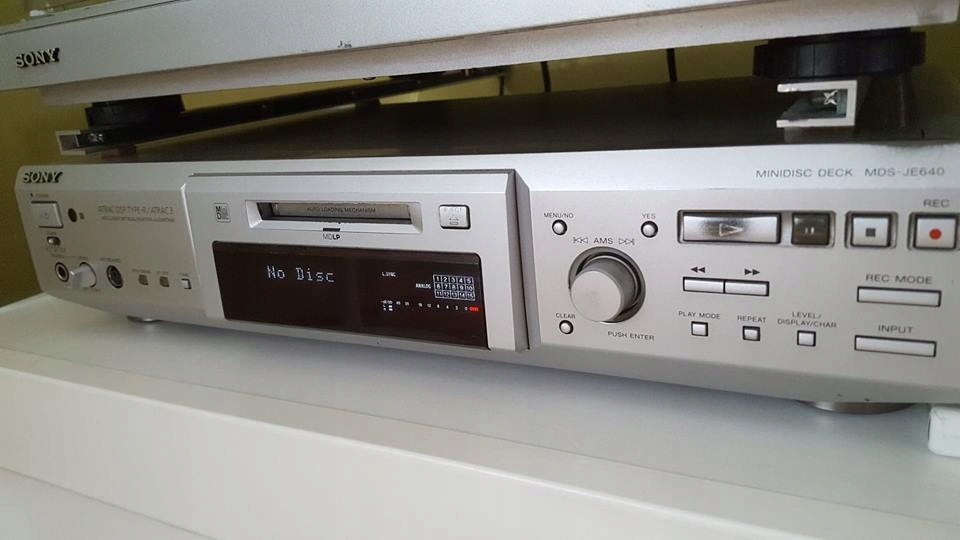 Mini Disc Sony MDS-JE 640 Wysoki model Sp Lp