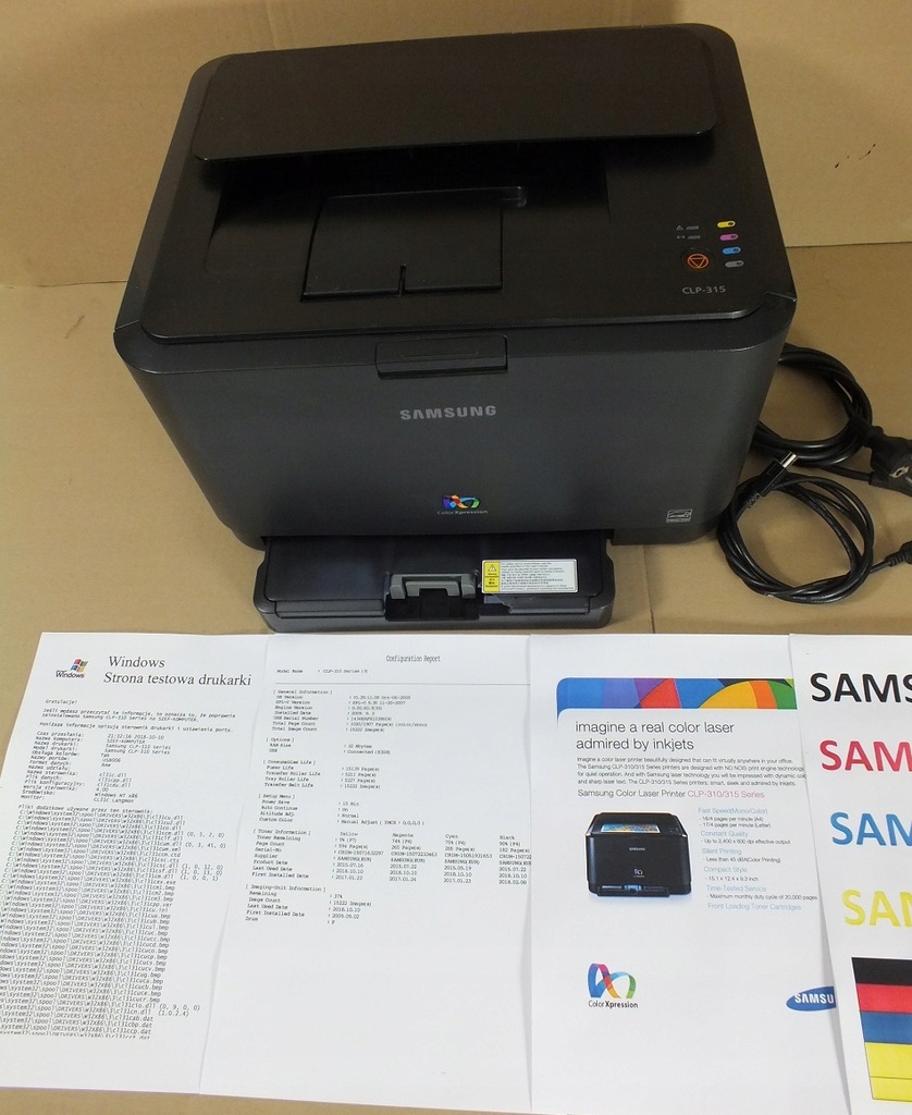SAMSUNG CLP-315 tonery kable ZOBACZ